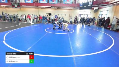 106 lbs Consi Of 8 #2 - Tommy Milligan, Newtown vs Jack Gedney, Lewis Mills*