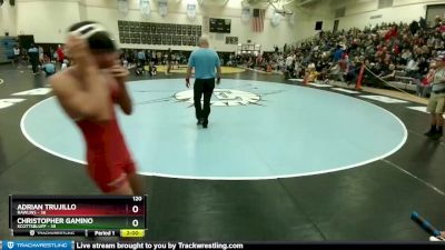 120 lbs Champ. Round 1 - Christopher Gamino, Scottsbluff vs Adrian Trujillo, Rawlins