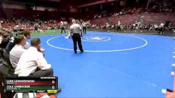 138 lbs D1 - Quarter-finals (fri 5:30 P.m.) - Luke Lewandowski, Nicolet vs Cole Sarbacker, Stoughton