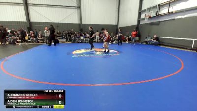 120-126 lbs Cons. Round 3 - Alexander Robles, Cashmere Wrestling Club vs Aiden Johnston, Marysville Wrestling Club