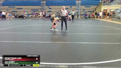 106 lbs Champ. Round 2 - McGettigan Liam, Gilman School vs Ian Shirey, Covenant Life School