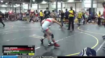 78 lbs Round 3 (6 Team) - Brandon Leffler, Olympia Red vs Jaxon Johnson, Steel Valley