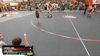 63 lbs Quarterfinal - Caysen Long, Riverton USA Wrestling vs Abel Kiser, Worland Wrestling Club