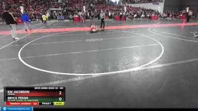 80 lbs Quarterfinal - Bryce Feran, Victory School Of Wrestling vs Kai Jacobson, Sparta