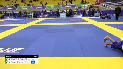 NYKOLAS DE JESUS FAUSTINO DA SIL vs WILLIAN RUAN DE ALMEIDA 2024 Brasileiro Jiu-Jitsu IBJJF