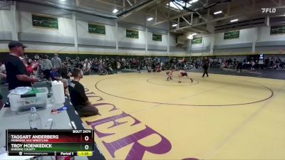 60 lbs Champ. Round 2 - Taggart Anderberg, Mobridge AAU Wrestling vs Troy Moenkedick, Harding County