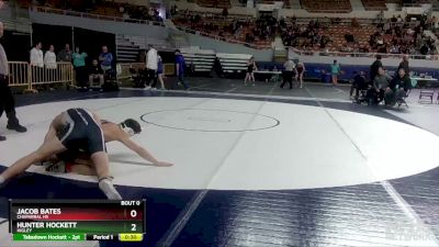 D1-157 lbs Cons. Round 1 - Jacob Bates, Chaparral Hs vs Hunter Hockett, Higley