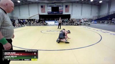 102 lbs Finals (4 Team) - Logan Bellis, Tioga Sr HS vs Jacob Hurd, Central Valley Academy