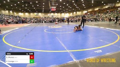 55 lbs Semifinal - Sofia Munoz, California Grapplers vs Penelope Zuniga, Socal Grappling Club