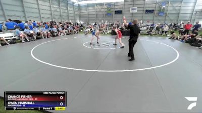 113 lbs Placement Matches (16 Team) - Chance Fisher, Oklahoma Outlaws Red vs Owen Marshall, Washington