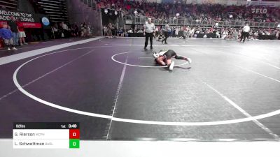 92 lbs Quarterfinal - Benjamin Fisher, HURRICANE WRESTLING ACADEMY vs Joe Birkett, Sebolt Wrestling Academy