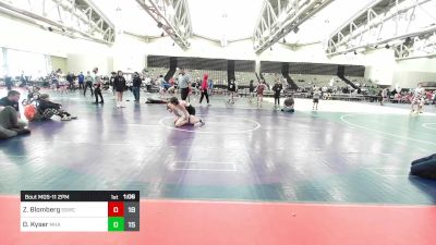 97 lbs Rr Rnd 11 - Zack Blomberg, South Side Wrestling Club vs Dominic Kyser, Maine Hammas