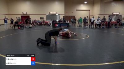 57 kg Rnd Of 64 - Finley Davis, Suples Wrestling Club vs Jeremiah Oliva, Oregon