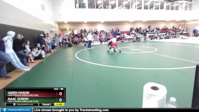 86 lbs Cons. Round 2 - Jaden Mason, Lake Stevens Wrestling Club vs Isaac Durom, Lake Stevens Wrestling Club