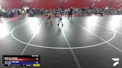 59 lbs Semifinal - Rem Mlodzik, Team Nazar Training Center vs Myles Tischer, Wisconsin