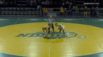 133lbs Match - Montorie Bridges, Wyoming vs Cam Sykora, NDSU