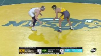 174lbs Match - Hayden Hastings, Wyoming vs Lorenzo De La Riva, NDSU