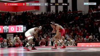 133lbs Match - Sammy Alvarez, Rutgers vs Jordan Decatur, Ohio State