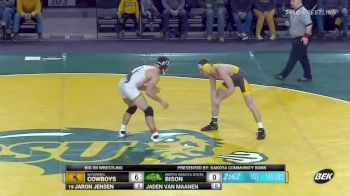 149lbs Match - Jaron Jensen, Wyoming vs Jaden VanMaanen, NDSU