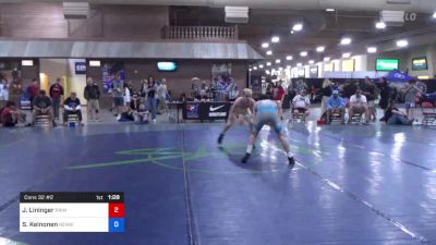 62 kg Cons 32 #2 - Jackson Lininger, Primus Wrestling vs Sawyer Keinonen, Newberg High School Wrestling