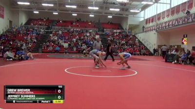 132 lbs Round 4 - Jeffrey Summers, Cuyahoga Valley Christian Academy vs Drew Brewer, Detroit Catholic Central