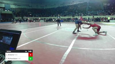 160 lbs Quarterfinal - Lance Arbona, Ponca City Wrestling vs Turner Richardson, El Reno