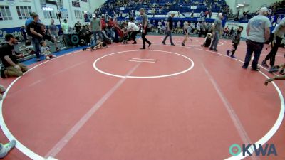 46 lbs Consolation - Teagen Martinez, Carl Albert vs Jose Rosas Jr., OKC Saints Wrestling