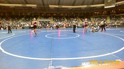 108 lbs Round Of 64 - Kolson Seachris, Bristow Youth Wrestling vs Keller Byrum, Honey Badgers Wrestling Club