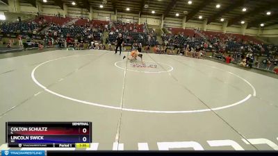 92 lbs Semifinal - Colton Schultz, IL vs Lincoln Swick, WI