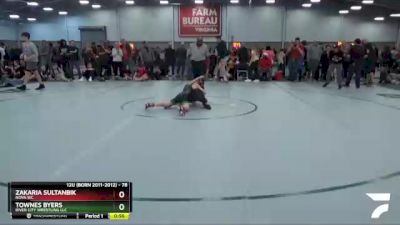 78 lbs Cons. Round 4 - Zakaria Sultanbik, Nova WC vs Townes Byers, River City Wrestling LLC