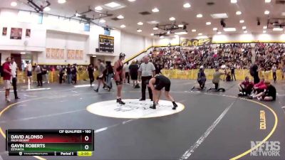 160 lbs Champ. Round 2 - David Alonso, Palm Desert vs Gavin Roberts, Estancia
