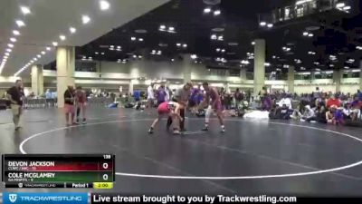 138 lbs Round 6 (10 Team) - Cole Mcglamry, GA Misfits vs Devon Jackson, CLWC / IWC