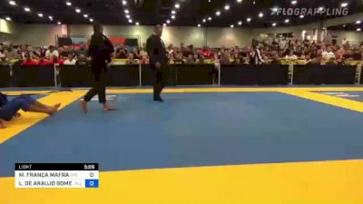 MARCELO FRANÇA MAFRA vs LUCAS DE ARAUJO GOMES 2022 World Master IBJJF Jiu-Jitsu Championship