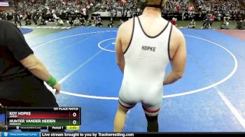 D2-285 lbs 1st Place Match - Koy Hopke, Amery vs Hunter Vander Heiden, Freedom