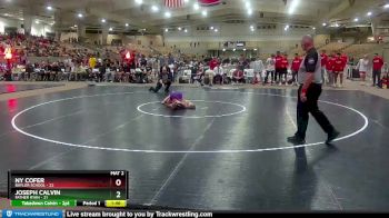 120 lbs Placement (4 Team) - NY Cofer, Baylor School vs Joseph Calvin, Father Ryan