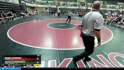 182 lbs Quarterfinals (8 Team) - Kaden Swanson, Holmen vs Nicholas Ronchetti, Joliet Catholic