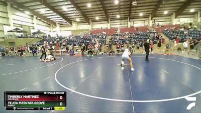 135 lbs 1st Place Match - Timberly Martinez, Colorado vs Te`ata Mata`afa Grove, Hawaii