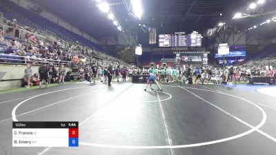 122 lbs Rnd Of 64 - Cameron Francis, Idaho vs Bailey Emery, West Virginia