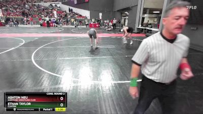 190 lbs Cons. Round 2 - Ethan Taylor, Clinton vs Ashton Neu, Hartford Wrestling Club