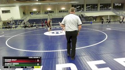 285 lbs Cons. Round 2 - Darius Green, Elmira College vs Shane Daly, Norwich