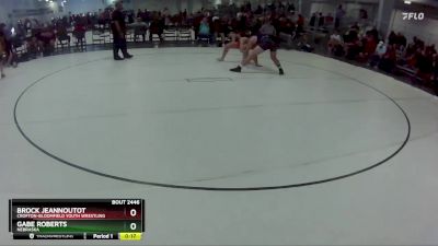 193 lbs Cons. Round 3 - Gabe Roberts, Nebraska vs Brock Jeannoutot, Crofton-Bloomfield Youth Wrestling