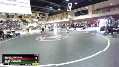 138 lbs Cons. Round 7 - Diego Valdiviezo, Poway vs Samuel Yokoyama, Los Alamitos