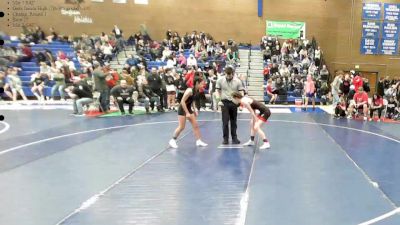 105 lbs Champ. Round 1 - Sadie Rhoades, Uintah Jr High Wrestling vs Nevi Brady, AVIATOR WRESTLING CLUB