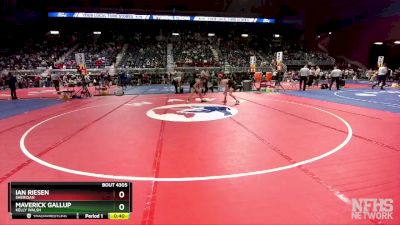 4A-106 lbs Cons. Round 3 - Ian Riesen, Sheridan vs Maverick Gallup, Kelly Walsh