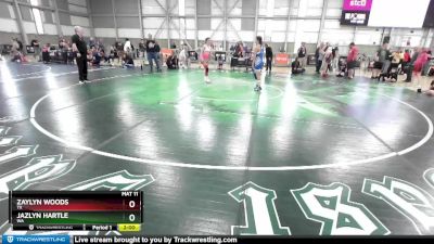 100 lbs Semifinal - Zaylyn Woods, TX vs Jazlyn Hartle, WA