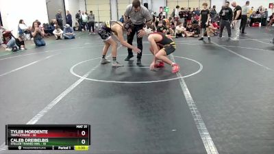 140 lbs Round 1 (4 Team) - Caleb Dreibelbis, Steller Trained Nihl vs Tyler Mordente, Terps Xtreme