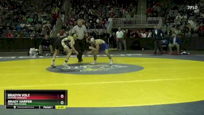 113 lbs Cons. Round 1 - Bradyn Volz, Eastern Hancock vs Brady Harper, Penn High School