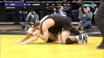 157 lbs m, Shayne Oster, Northwestern vs Michael Kemerer, Iowa