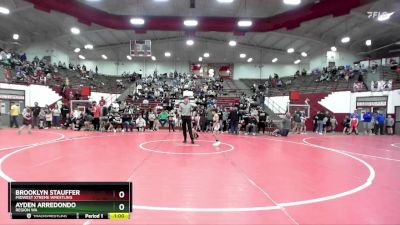 60-63 lbs Semifinal - Ayden Arredondo, Region WA vs Brooklyn Stauffer, Midwest Xtreme Wrestling