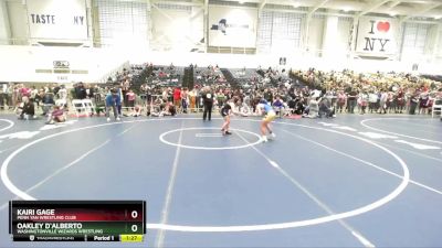 113 lbs Quarterfinal - Kairi Gage, Penn Yan Wrestling Club vs Oakley D`Alberto, Washingtonville Wizards Wrestling